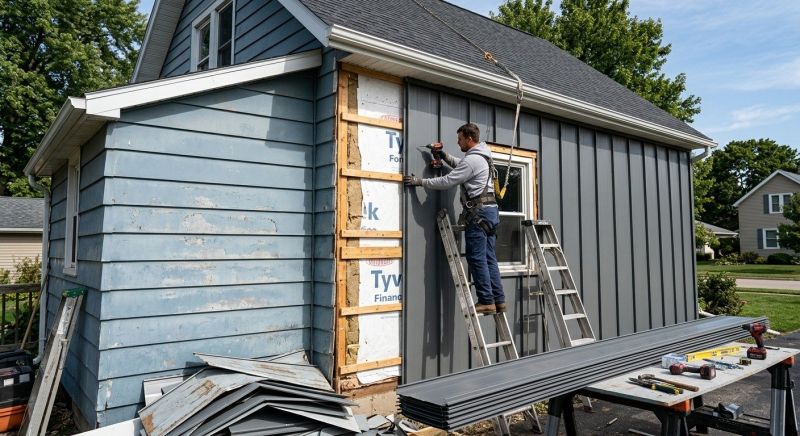 Sheet Metal Siding Replacement in Boston, MA