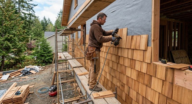 Shingle Siding Installation in Boston, MA