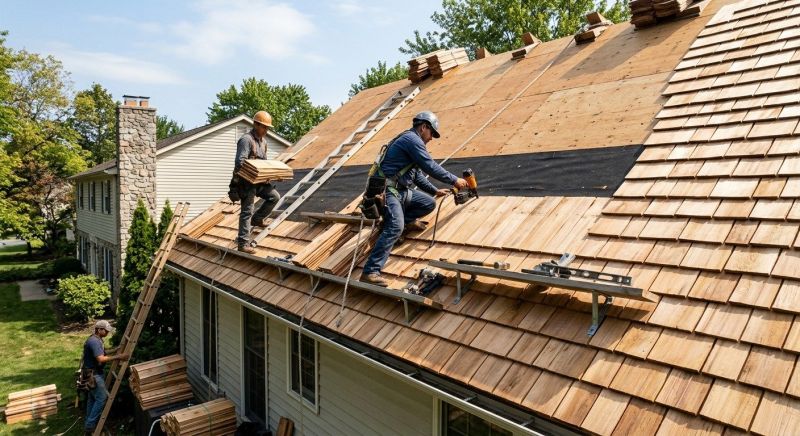 Wooden Roof Installation in Alexandria, VA