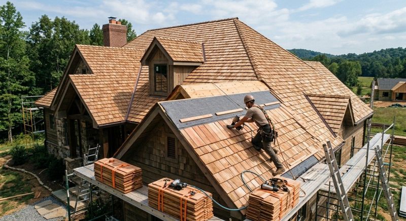 Wooden Roof Installation in Fredericksburg, VA